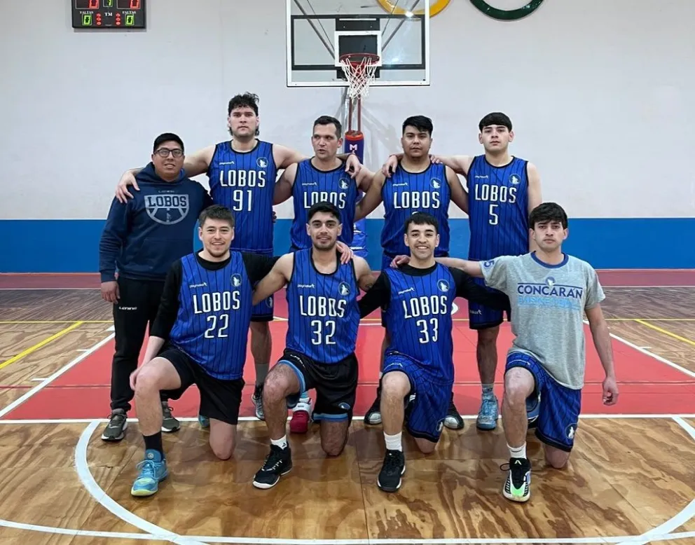 Lobos de Concarán superó a Santa Rosa en una nueva jornada de básquet. 