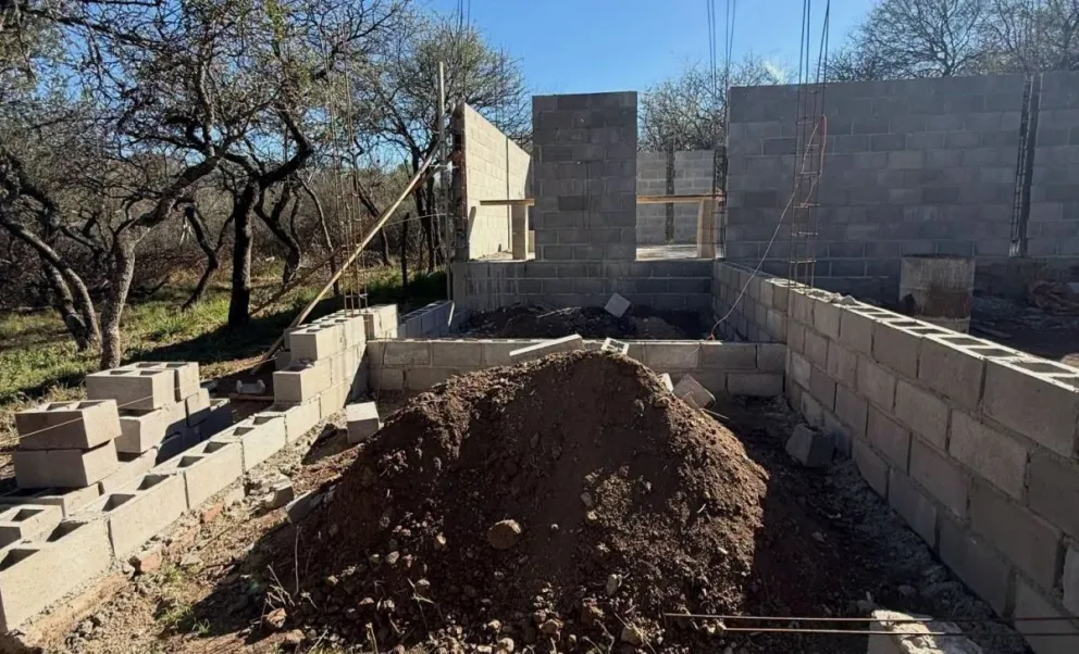 Avanza la obra del Centro de Jubilados en Los Molles.