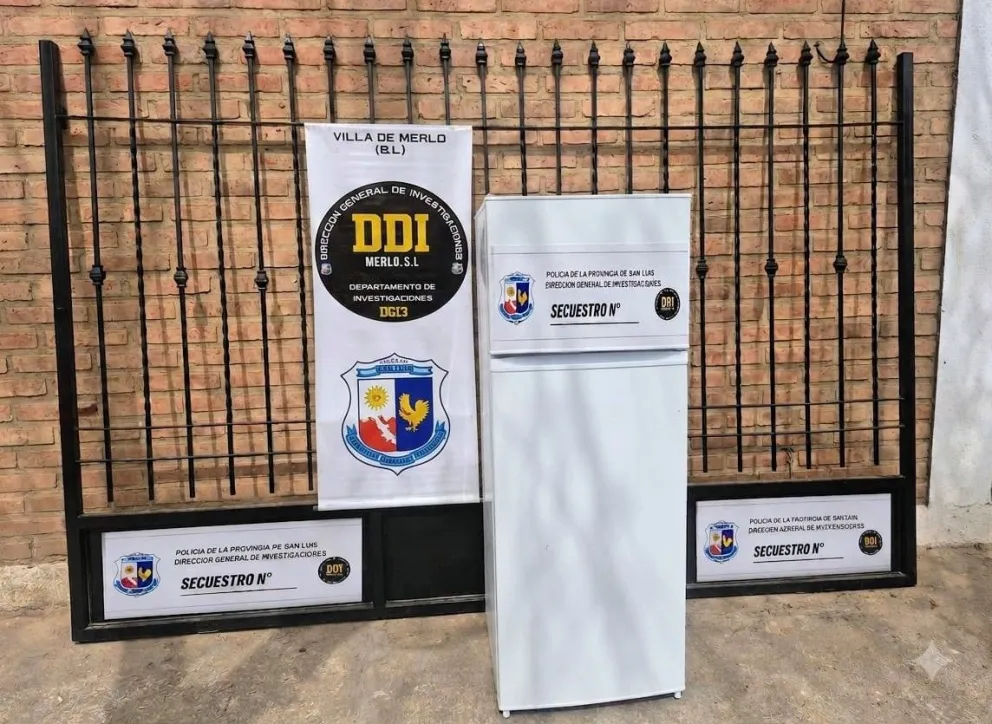 La investigación se inició a partir de una denuncia radicada por el propietario de una vivienda en construcción ubicada en Carpintería. Foto Pol. de San Luis.