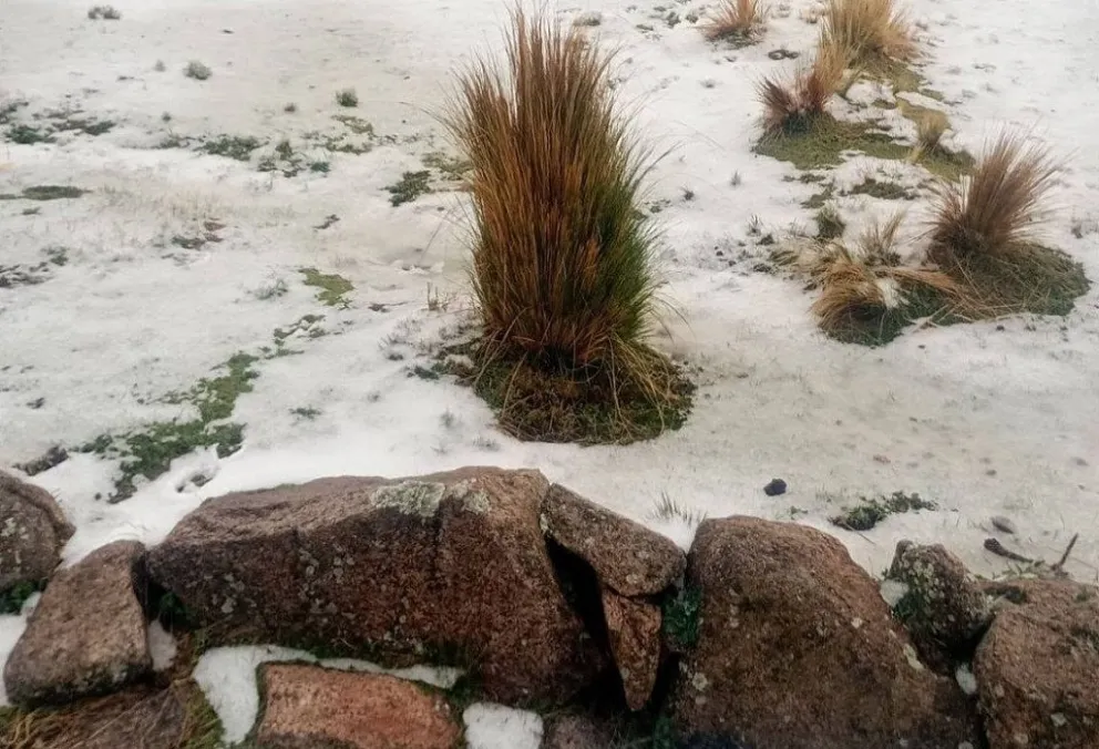 El mes de octubre comenzó con una nevada en el Cerro Champaquí. (Foto: Herencia Serrana)