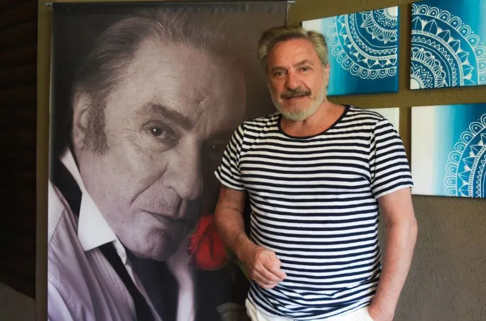 Antonio Grimau durante su visita a Villa de Merlo en diciembre de 2017