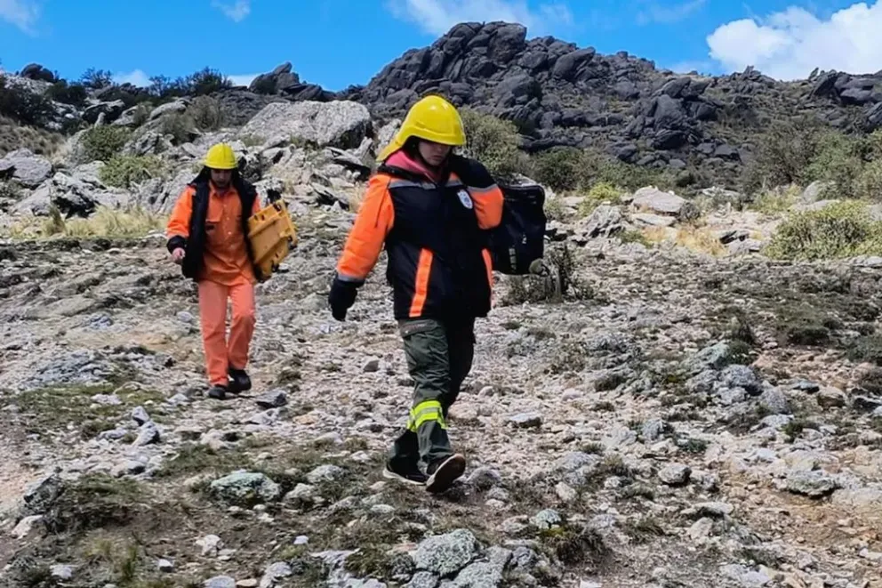 Gran operativo por una mujer de 59 años lesionada cerca del Champaquí. (Foto: La Voz)